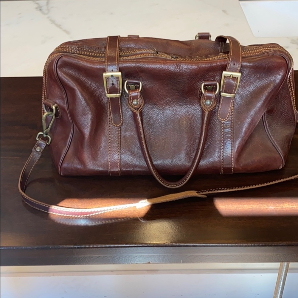 Italian Duffle Leather bag. Purchased in Florence